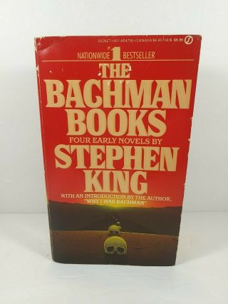 The Bachman Books Stephen King 1986 Paperback Signet 1st Printing Rare