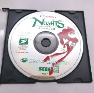 Christmas Nights Into Dreams - Sega Saturn - Rare Sampler Demo Disc