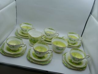 Royal Pqragon Tea Set - Water Lilie - 1932 - 1933 Rare