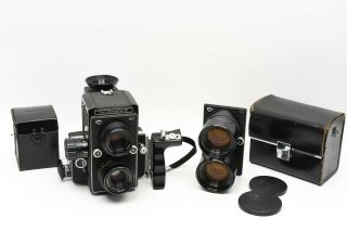 Rare Konica Koni Omega Flex M Tlr W/ 2 Lens 90mm & 135mm Year 2020 24hr