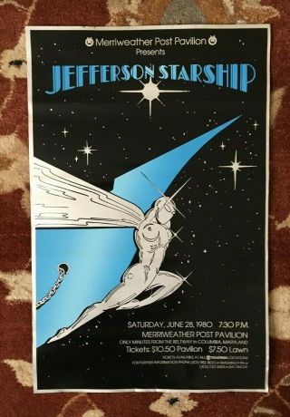 Jefferson Starship Merriweather Post Rare Promotional Poster
