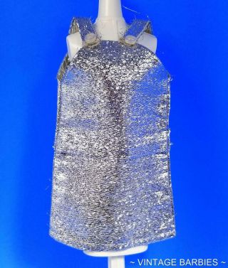 Rare Clone Of Japanese Exclusive Barbie Doll Sliver Dress Minty Vintage 1960 