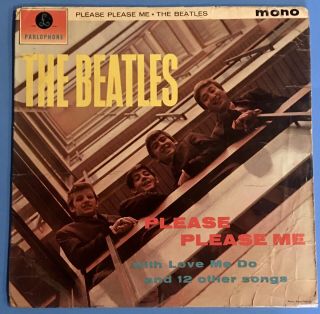 Beatles Please Please Me Uk Mono Parlophone 1st Dick James Credit Complete Rare