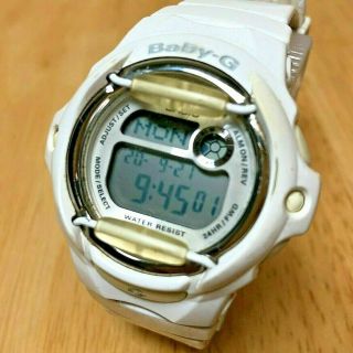 Casio Baby G - Shock Bg - 169r Silver White Alarm Chrono Quartz Watch Hours Batt