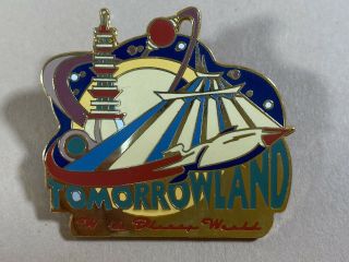 Rare Vintage Walt Disney World Wdw Space Mountain Ride Pin 2000