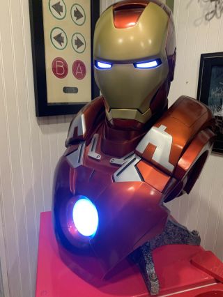 Sideshow Iron Man Mark Vii Life Size Bust (avengers Movie) Rare