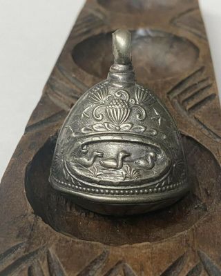 Antique Victorian Embossed Sterling Silver Baby Rattle