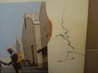 PINK FLOYD / RARE HAND AUTOGRAPHED SIGNED BY MEMBERS LP PROG PSYCH NM 4