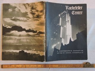 Rare 1949 Rockefeller Center Nyc York City 72 - P Photo Book 6x8