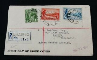 Nystamps British Australia Stamp Early Fdc Cover Rare D18y2984