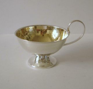 An Unusual Swedish Solid Silver Small Cup K & E Carlson - Gothenburg 31 Grams