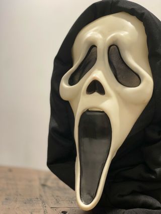 Scream Mask Fantastic Faces Fun World Gen 1/2 Ghost Face Rare Deluxe Hood 4