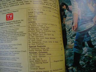 York Metro Dec 11 TV Guide 1976 RHODA Valerie Harper Mia Farrow PETER PAN 2