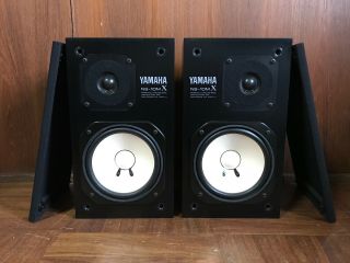 Pair Yamaha Ns - 10mx Magnetically Shielded Model Monitor Speakers Rare W/ Box