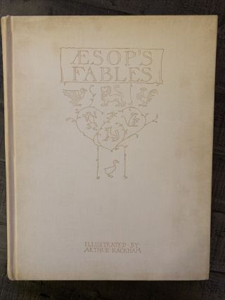Vintage Aesop’s Fables Illustrated By Arthur Rackham Signed No.  588 Rare Find