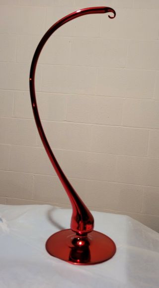 Rare Christopher Radko Extra Large 18 Inch Tall Red Ornament Stand
