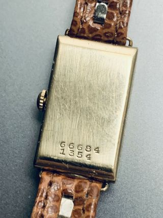 Rare 1929 Vintage Art Deco 9ct Gold Rolex Ladies Wristwatch With Rolex Buckle 5