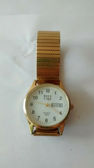 Armbanduhr Osco Time Quartz 3bar 4826 42 Mit Zugband