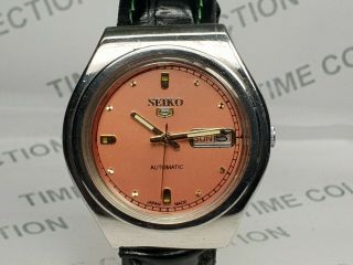 Vintage Seiko 5 Mechanical Automatic Mens Day Date Movement Wrist Watch Vg627 Z
