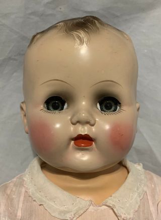 Vintage Unmarked Hard Plastic Baby Doll Magic Skin Body 22”