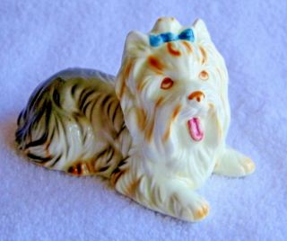 Vintage " Andrea By Sadek " Collectible Bone China " Yorkie " Dog Figurine " Rare "