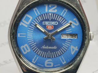 Vintage Seiko 5 Mechanical Automatic Movement Analog Dial Mens Wrist Watch Og33