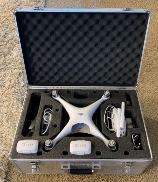 Dji Phantom 4 Advanced 4k Camera Drone - Rarely,  Aluminum Case