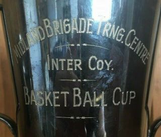 1947 Basketball Vintage Silver Plate Trophy,  Loving Cup,  Trophies,  Trophy