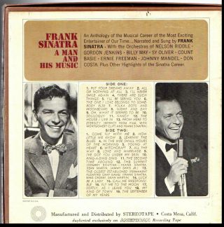FRANK SINATRA MAN AND HIS MUSIC RARE 4 Track Reel To Reel Tape 2