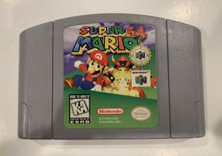 Mario 64 (nintendo 64,  1996) Players Choice Rare Authentic