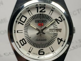 Vintage Seiko 5 Mechanical Automatic Movement Analog Dial Mens Wrist Watch Wg186