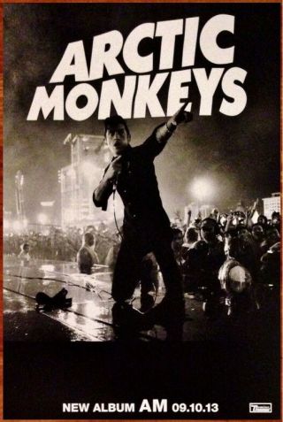Arctic Monkeys Am Ltd Ed Discontinued Rare Poster,  Bonus Indie Rock Poster