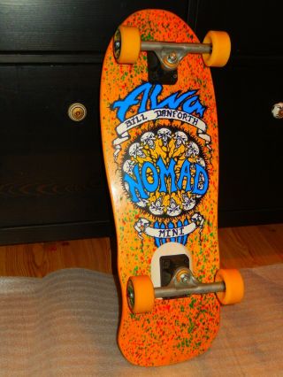 Vintage Alva Bill Danforth Nomad 1986 Complete Skateboard Deck Rare