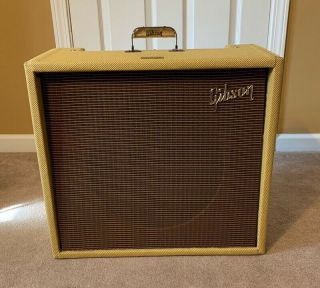 Rare Vintage 1959/1960 Usa Gibson Invader Tweed Tube Guitar Amp Amplifier L@@k