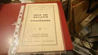 Belle Vue Aces - - - Speedway - - Speedway Programme - - 4th August 1941 - - - Rare