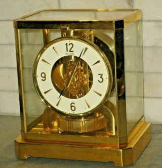 Rare Jaeger Lecoultre Atmos Clock Caliber 528 - 8 Swiss Made 15 Jewel