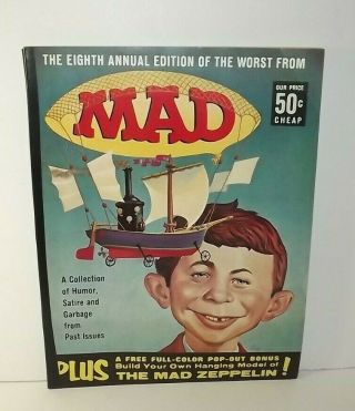 8th Annual Worst From Mad - 1965 - Rare With Mad Zeppelin Attached