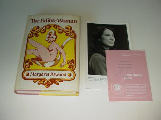Very Rare,  Signed Tru St The Edible Woman By Margaret Atwood (hc) Vg - F Minty