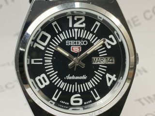 Vintage Seiko 5 Day Date 6309a Mechanical Automatic Movement Wrist Watch Wg139