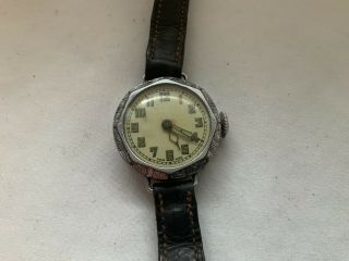 Vintage Military Style Trench Watch Not