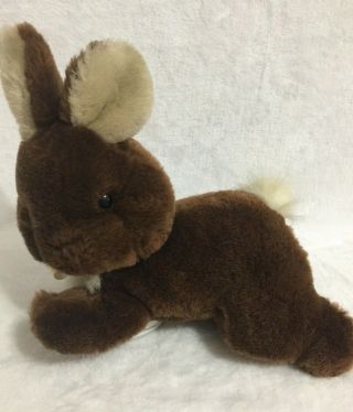 Vintage Target Dayton Hudson Brown Bunny Rabbit Plush Stuffed Made In Korea