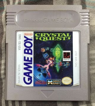 Crystal Quest Nintendo Game Boy Authentic Rare