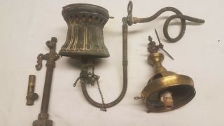 Antique Gas Lamp Lighting Parts Brass