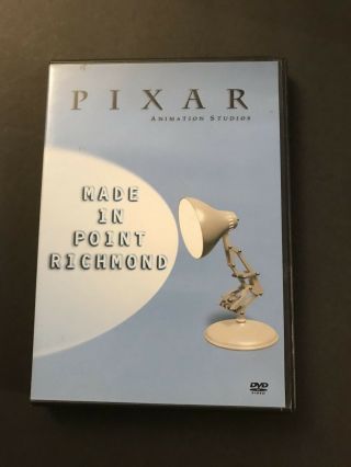 Very Very Rare Pixar Made In Point Richmond -  Dvd