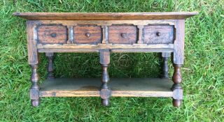 Antique Miniture Oak Chest/sideboard Buffet - Possible Apprentice Piece