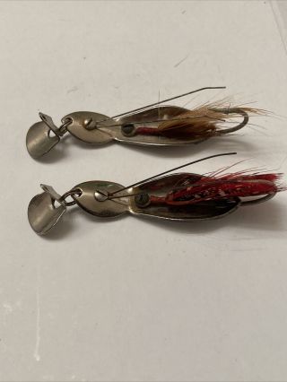 (2) Jack’s Tackle Mfg Co.  Vintage Spoon Fishing Lures