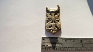Post Medieval bronze side arm chape very rare.  A must.  L146e 2