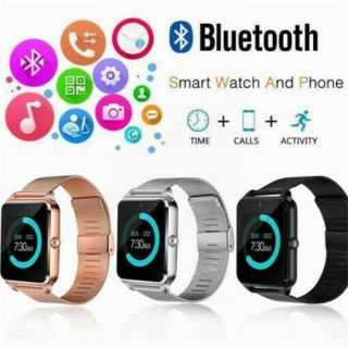 Bluetooth Smart Watch Sim Gsm Phone Mate Z60 Stainless Steel For Ios Android