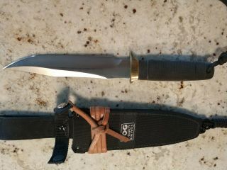 Extremely rare SOG Tech II Bowie Knife with hand ground AUS - 8A steel blade 2