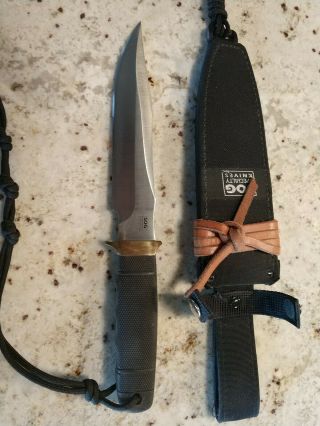 Extremely rare SOG Tech II Bowie Knife with hand ground AUS - 8A steel blade 3